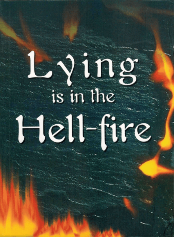 lying is in the hellfire