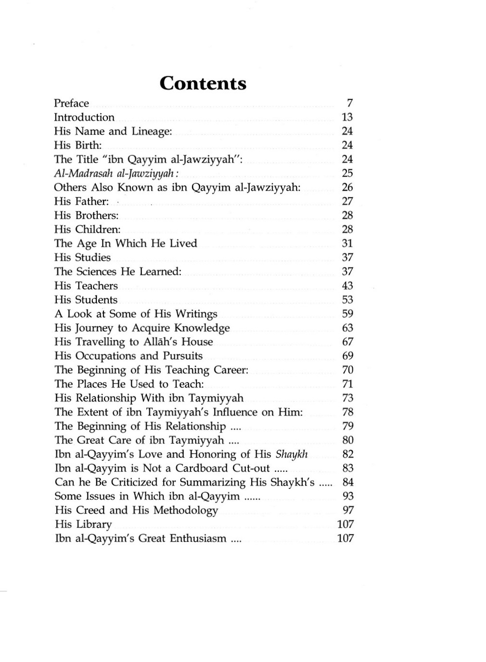 the biography of imam ibn al qayyim