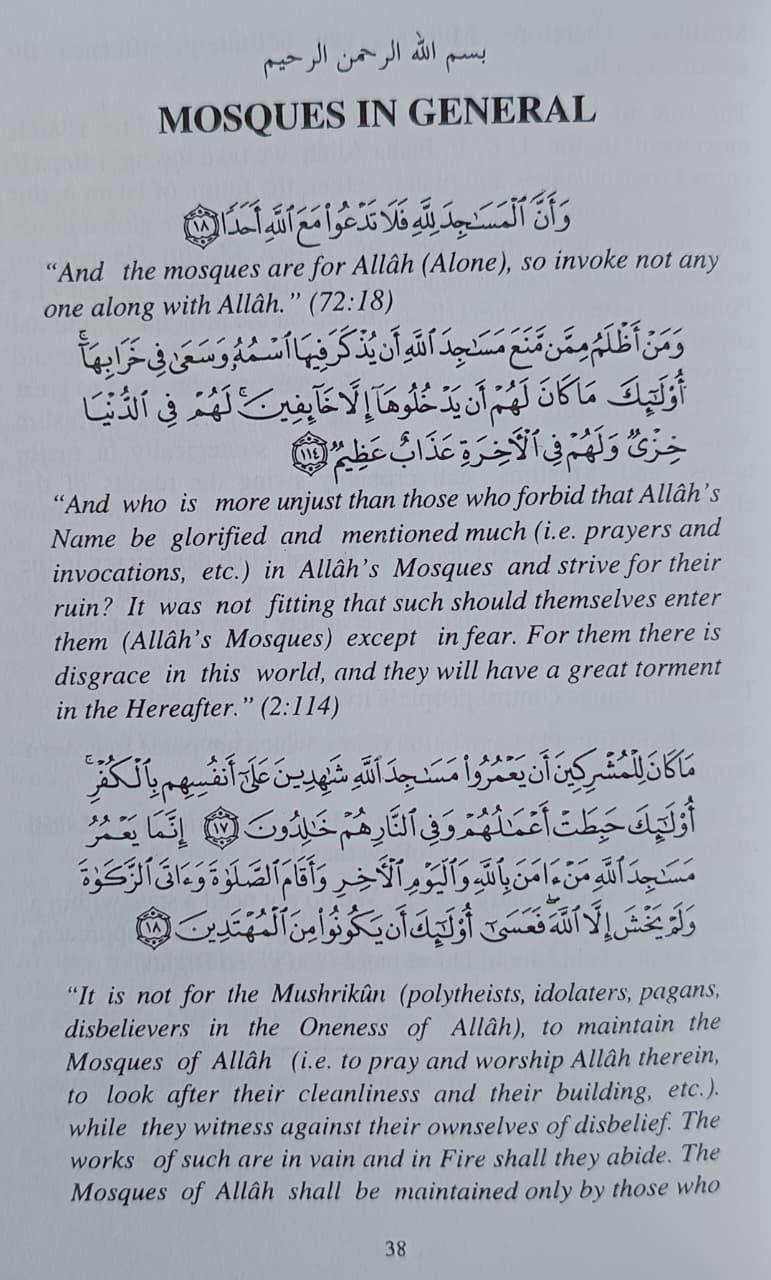 The role of Mosque in Islam