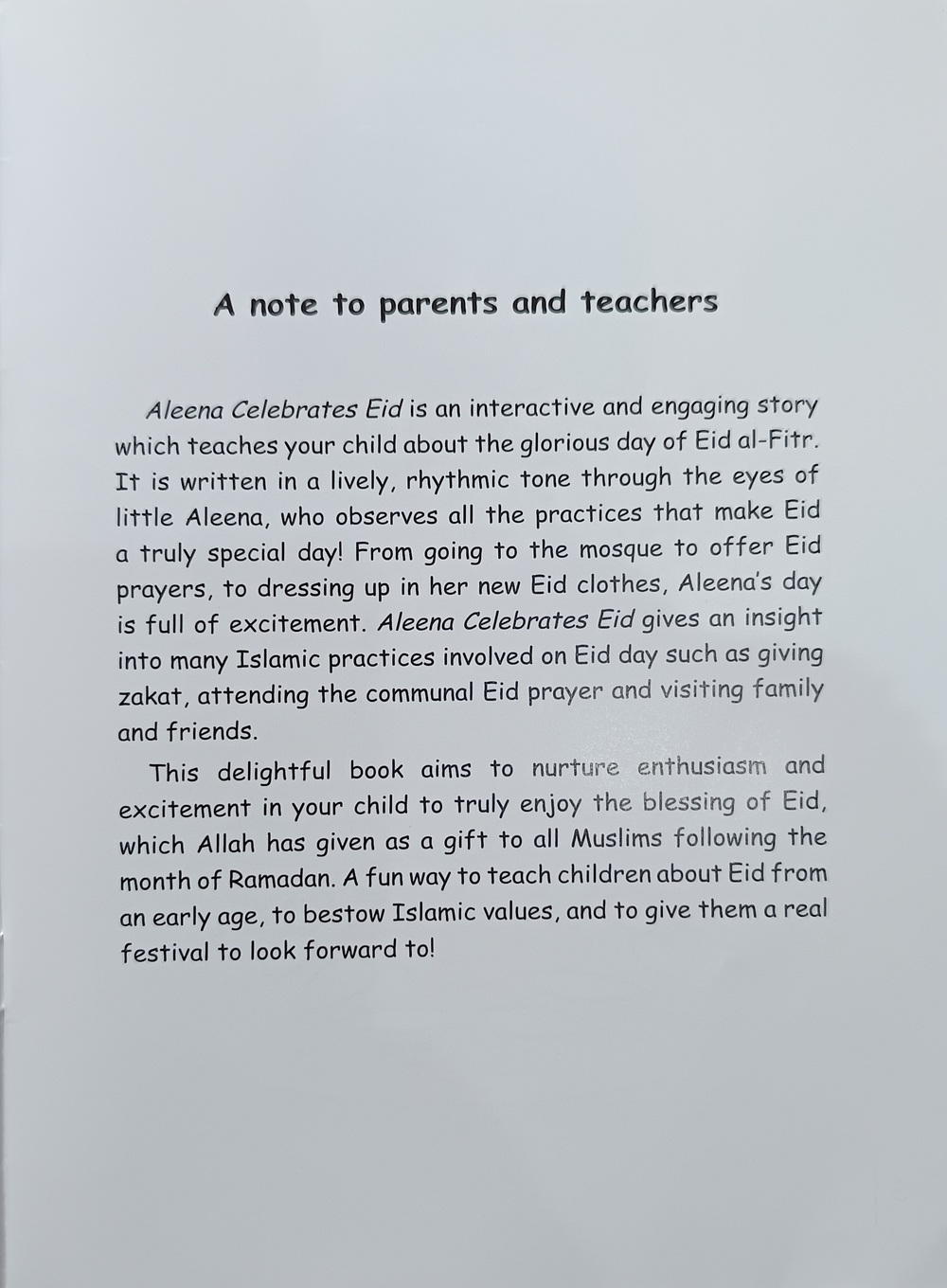 Aleena Celebrates Eid