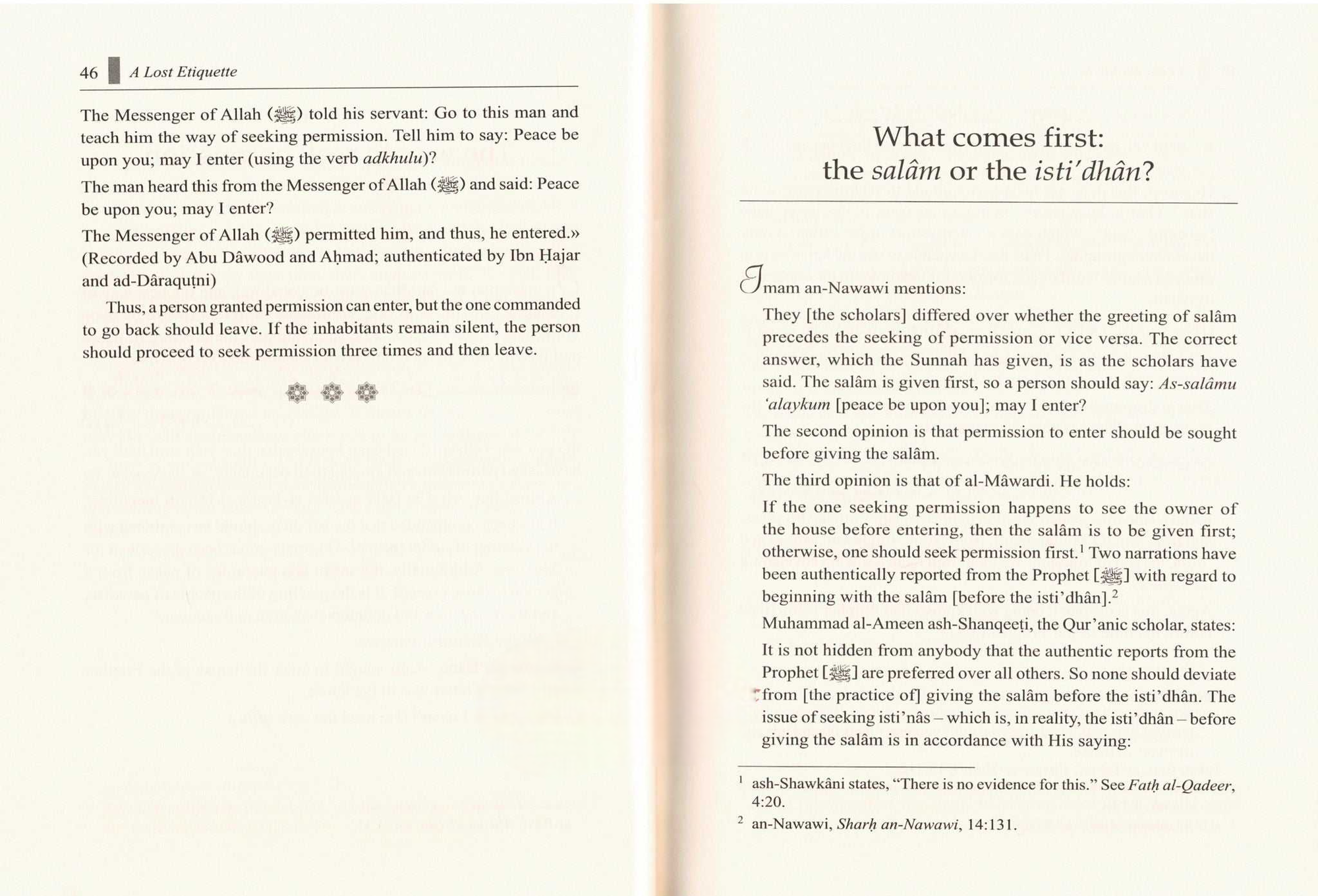 A lost etiquette M Ismail al-Muqaddim